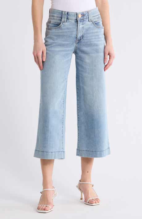 Democracy Wide Leg Cropped Jeans