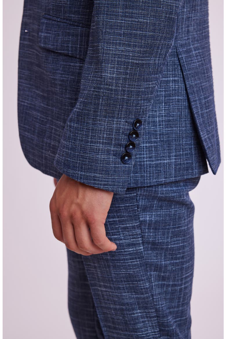 Dover Slim Fit Sport Coat, Alternate, color, NAVY LIGHT BLUE TEXTURE