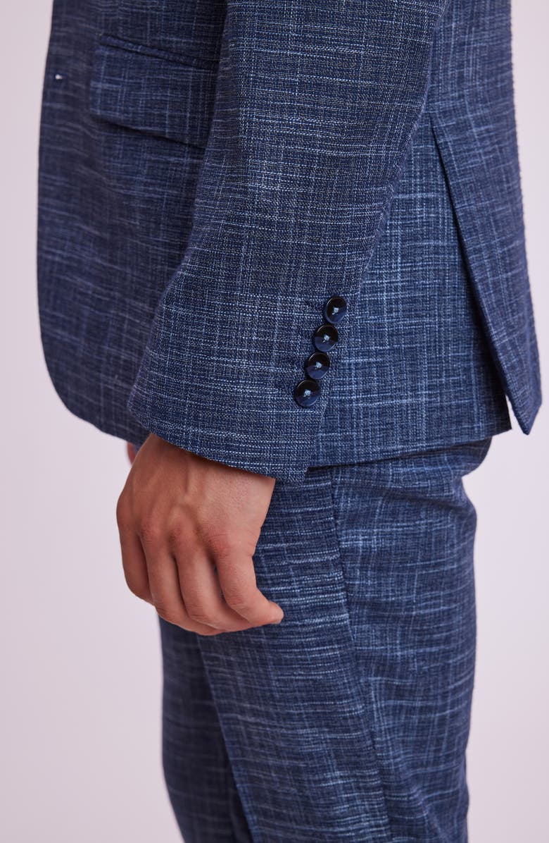 PAISLEY & GRAY Dover Slim Fit Sport Coat, Alternate, color, Navy Light Blue Texture