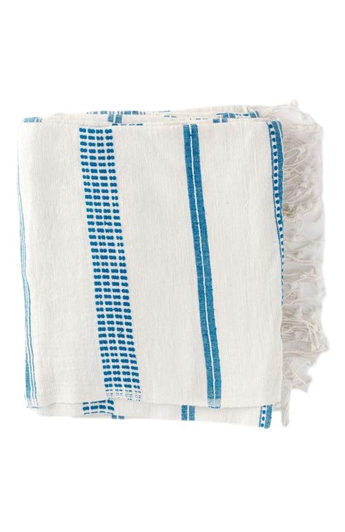 Creative Women Aden Cotton Tablecloth - 50" in Blue  product