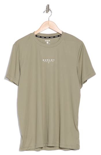 Shop Hurley Activewear Exist Drop Check Gusset Logo Graphic T-shirt