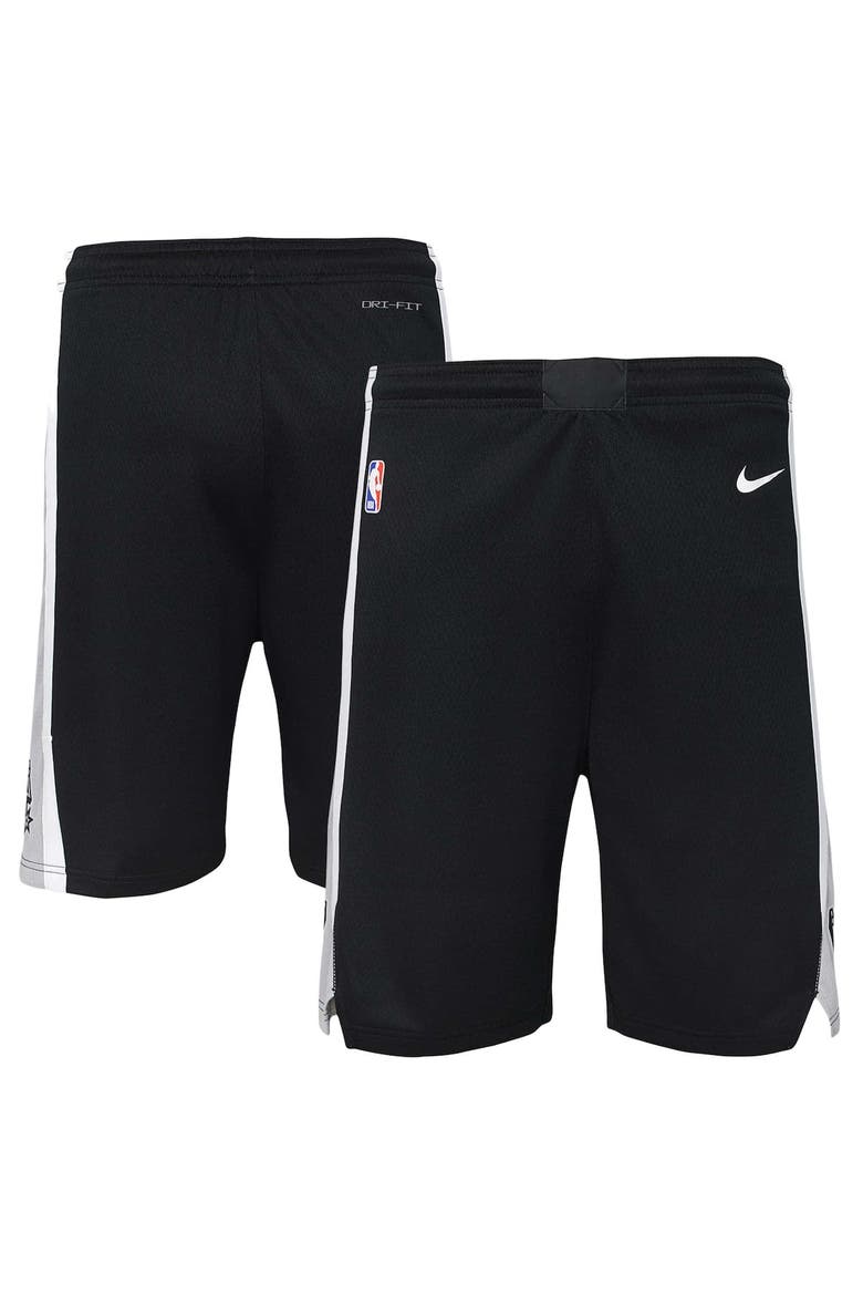 Youth Nike Black San Antonio Spurs Swingman Performance Shorts – Icon Edition, Main, color, Black