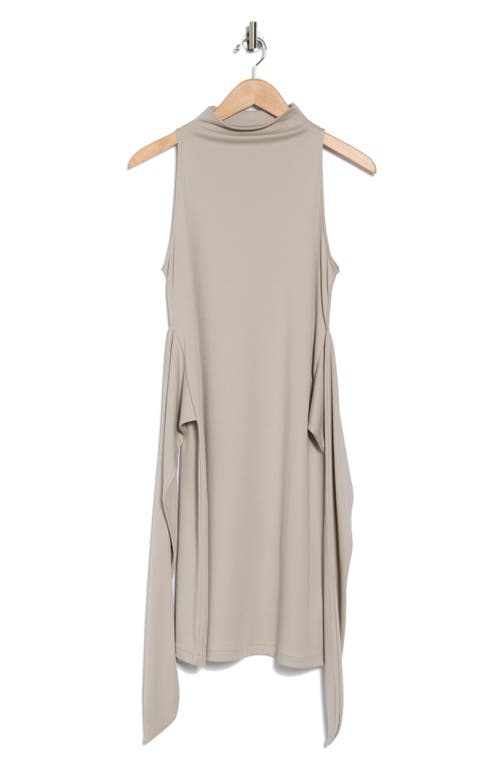 Shop Vince Sleeveless Mock Neck Dress In Peyote