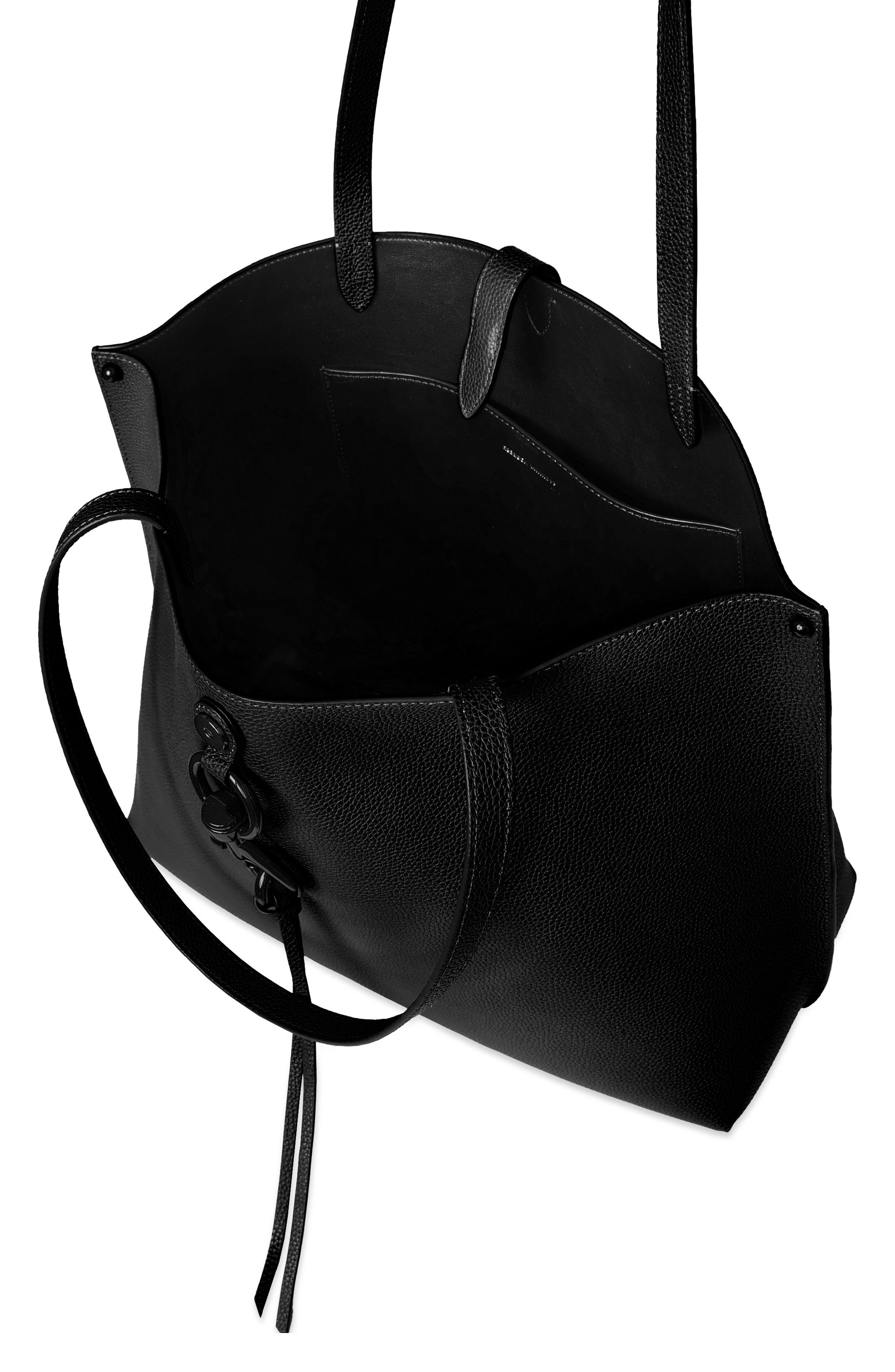 Rebecca Minkoff Megan Leather Tote, Alternate, color, Black