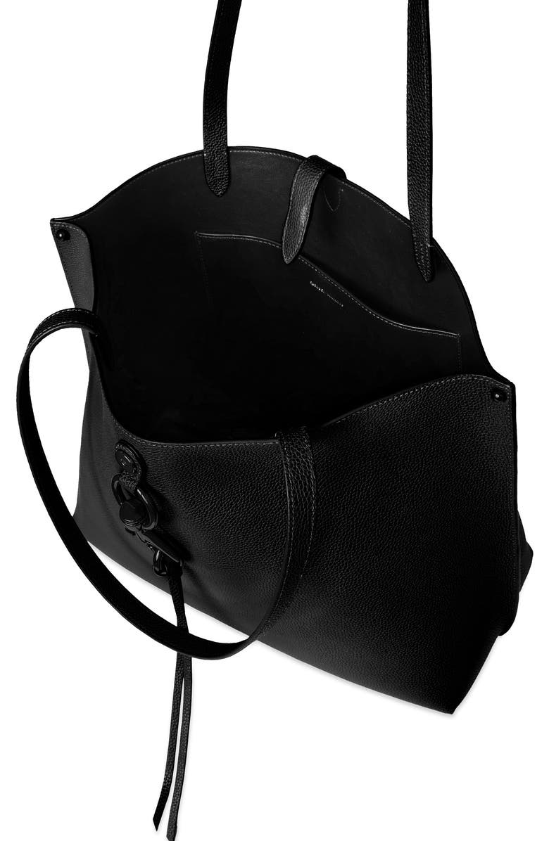Rebecca Minkoff Megan Leather Tote, Alternate, color, Black