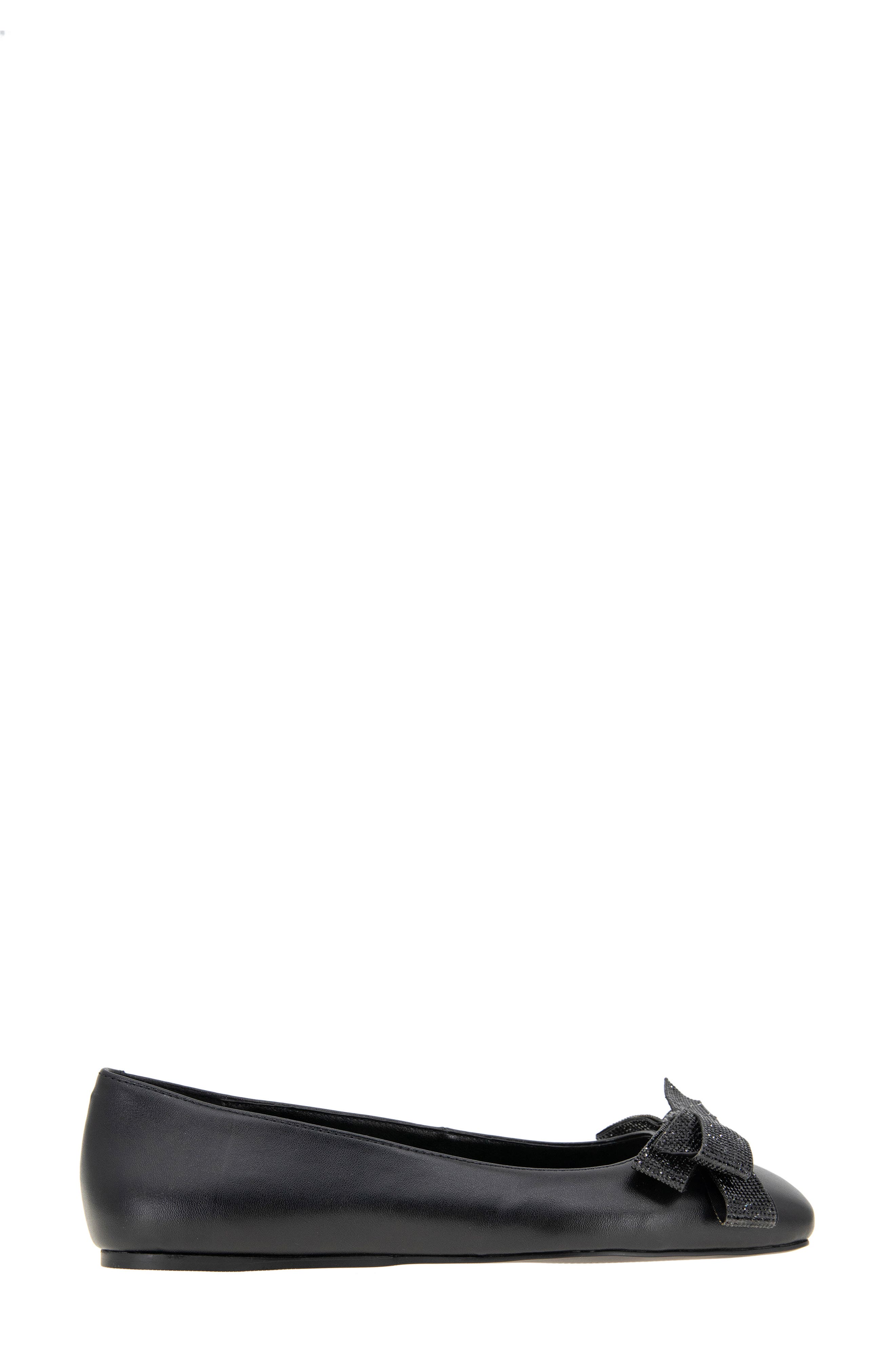 BCBGeneration Haniba Bow Flat, Alternate, color, Black