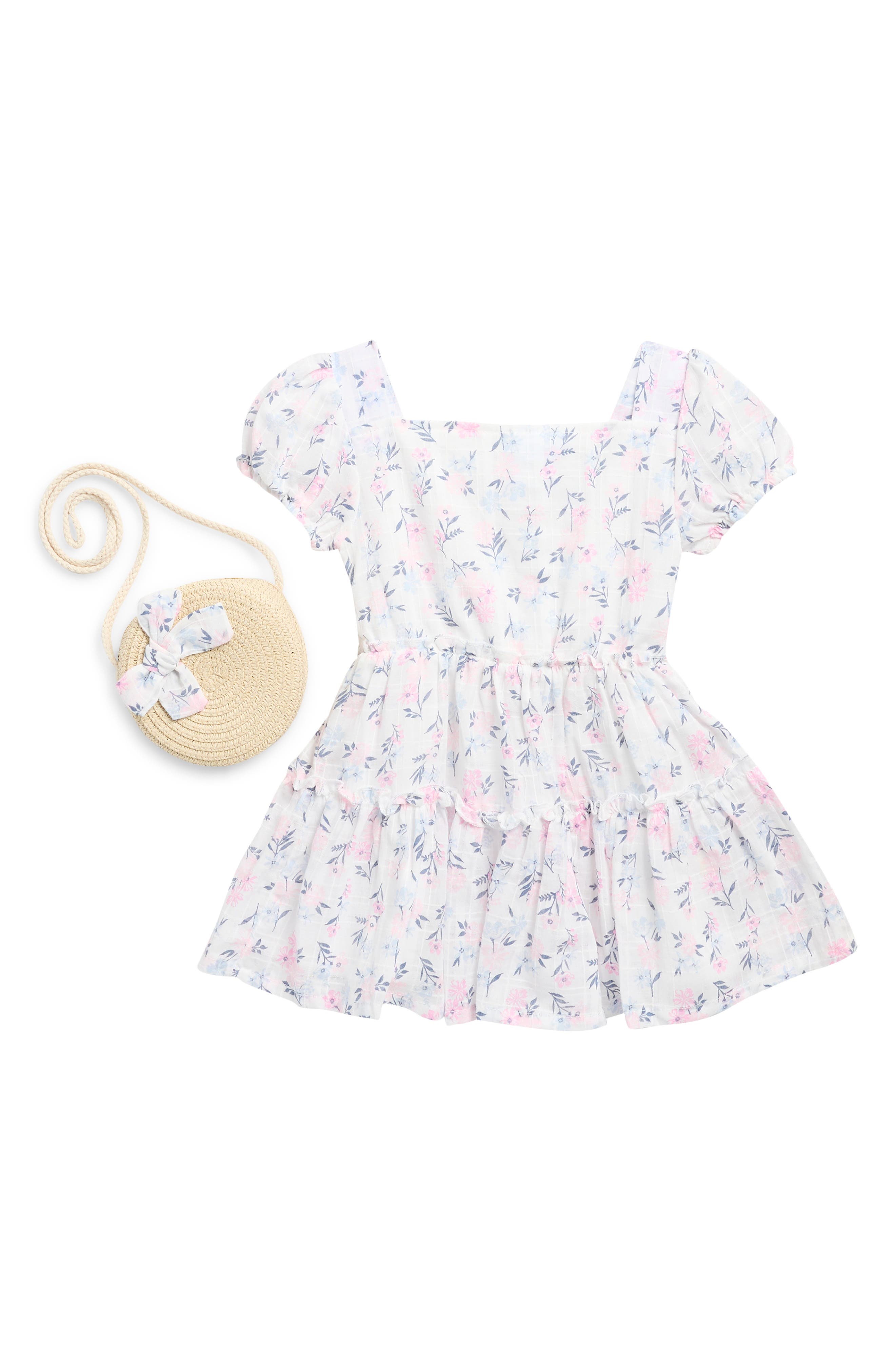 Draper James Floral Tiered Dress & Purse Set