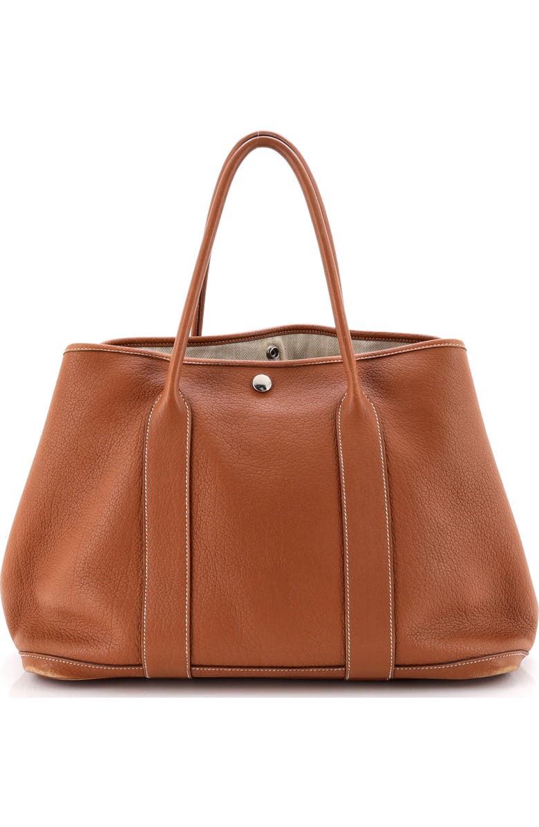 Pre-Owned Hermes Garden Party Tote Leather 36, Alternate, color, Gold