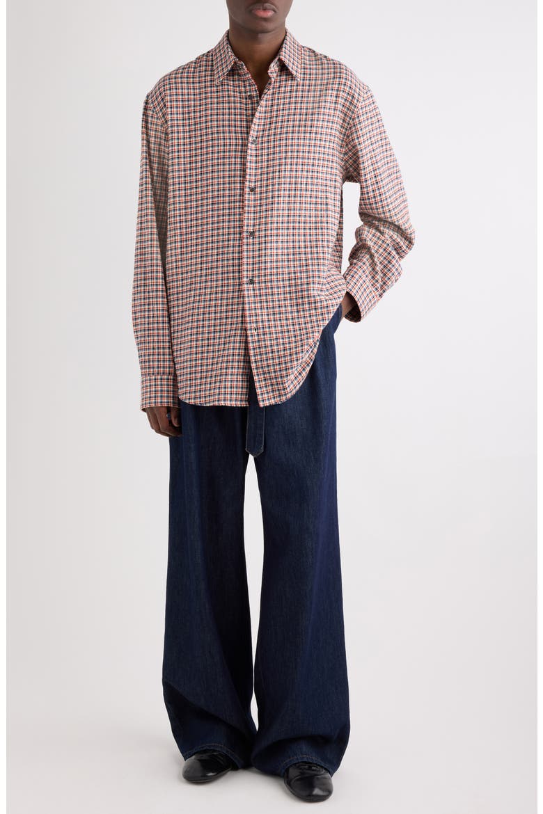 Preaches Belted Pleated Wide Leg Jeans, Alternate, color, INDIGO