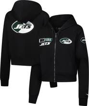PRO STANDARD Women's Pro Standard Black New York Jets Split Logo Full-Zip Hoodie
