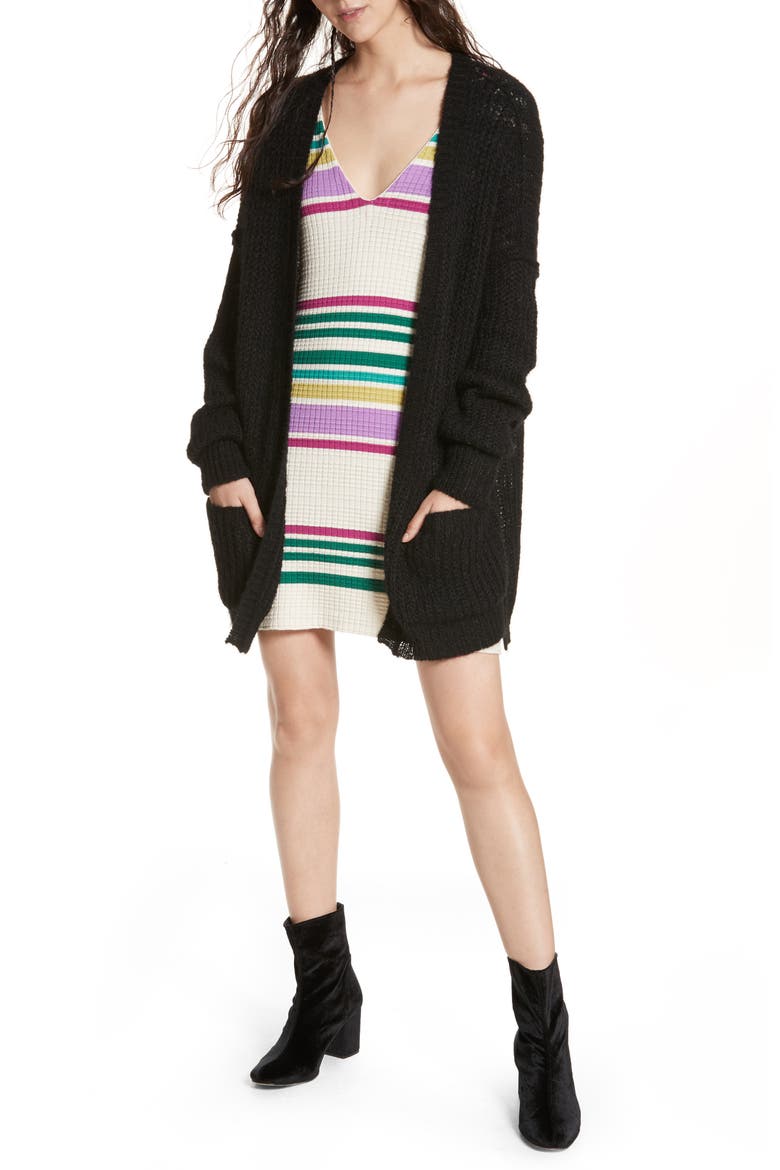 Weekend Getaway Cardigan, Main, color, BLACK