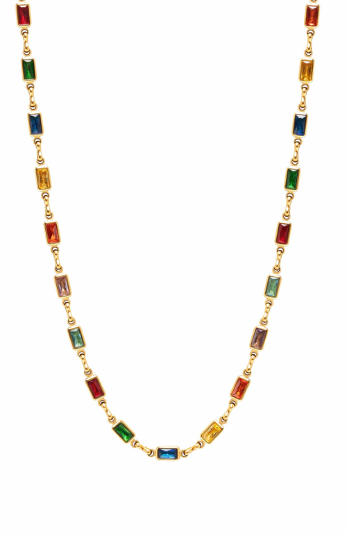 Nialaya Rectangle Tennis Necklace