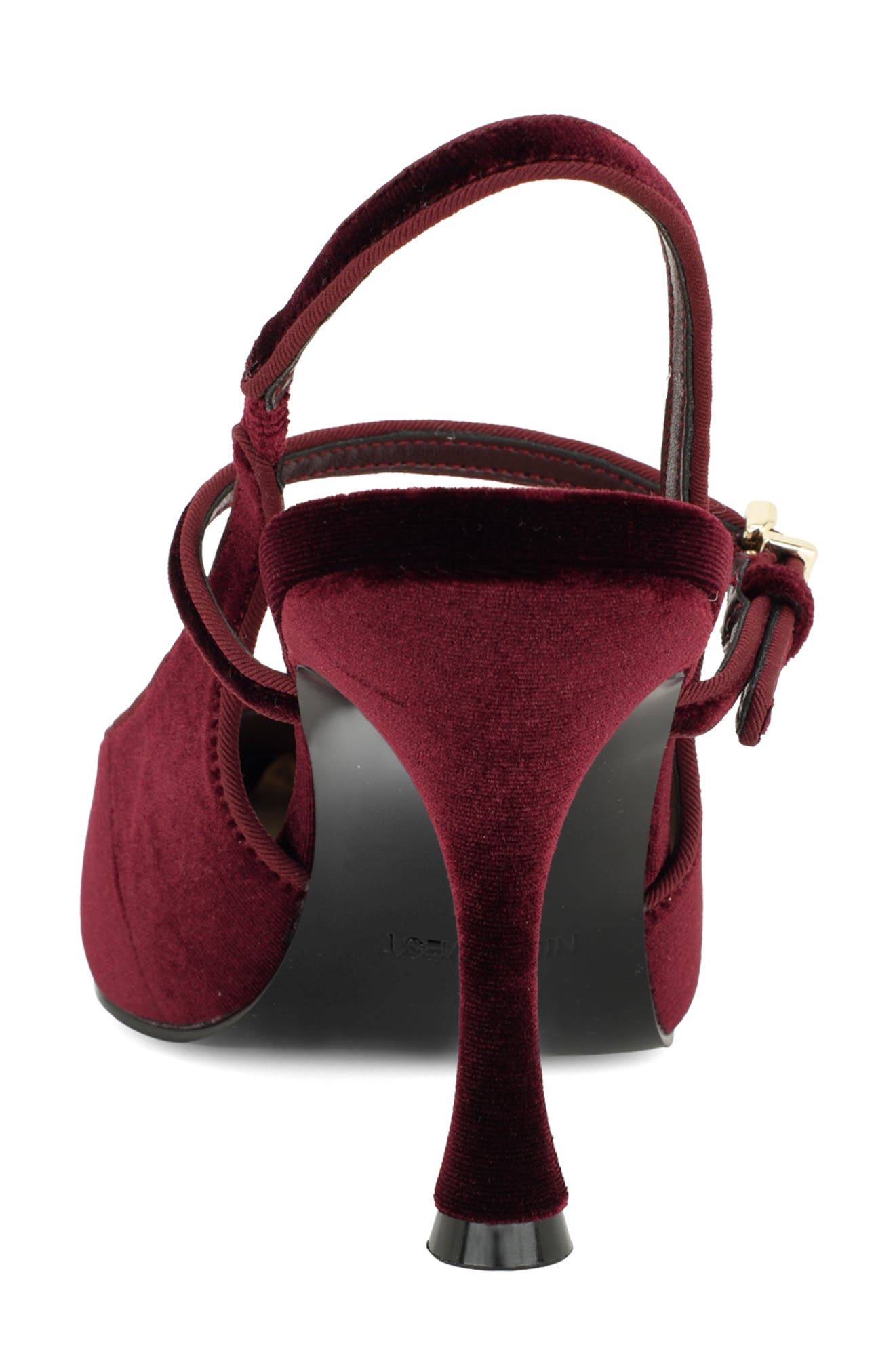Amelap Pointed Toe Slingback Pump, Alternate, color, DARK RED