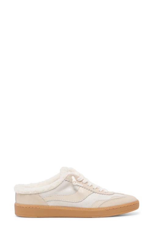 Dolce Vita Notice Faux Shearling Sneaker In White