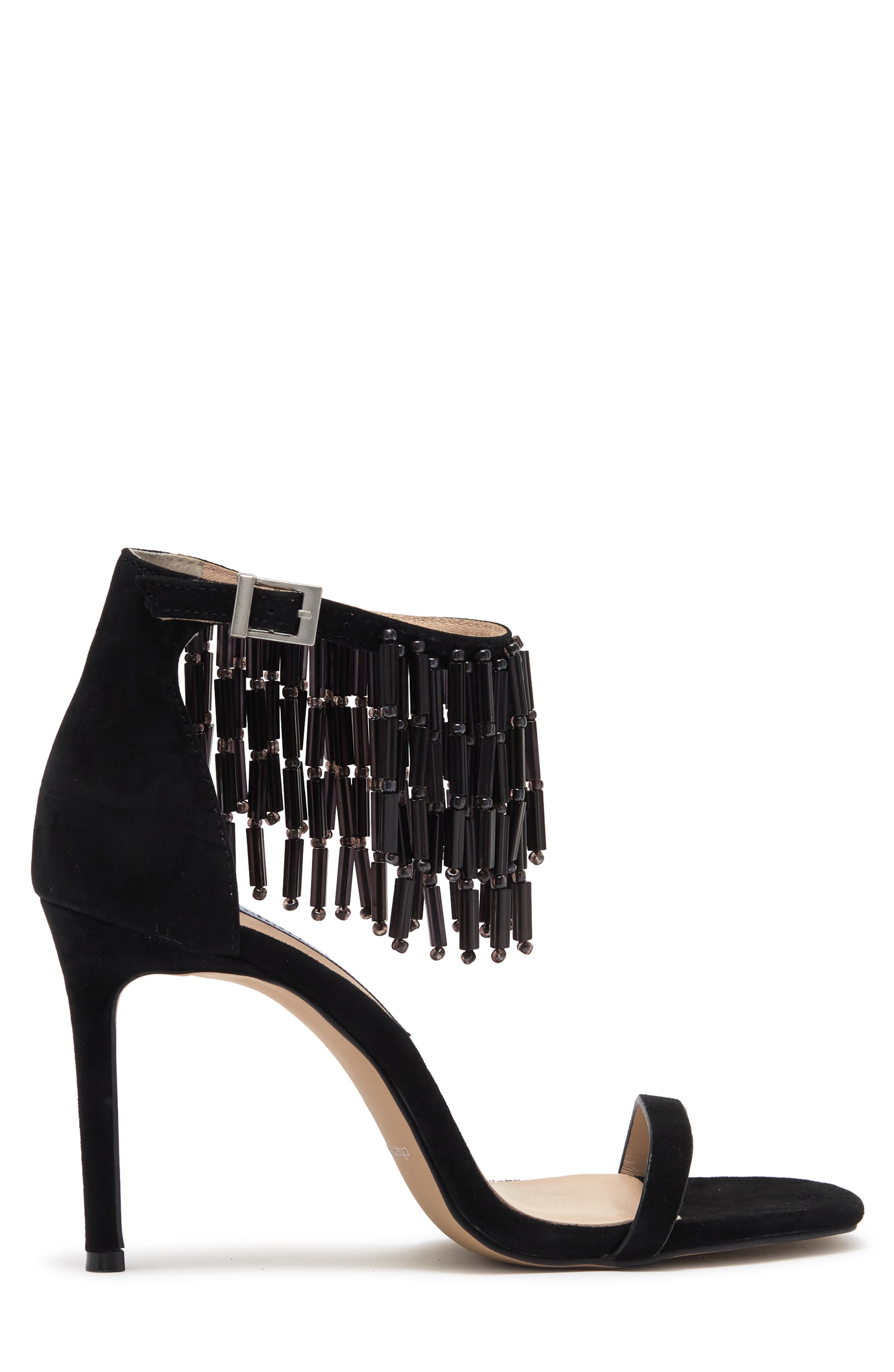 Charles David Enrich Beaded Fringe Sandal, Alternate, color, 