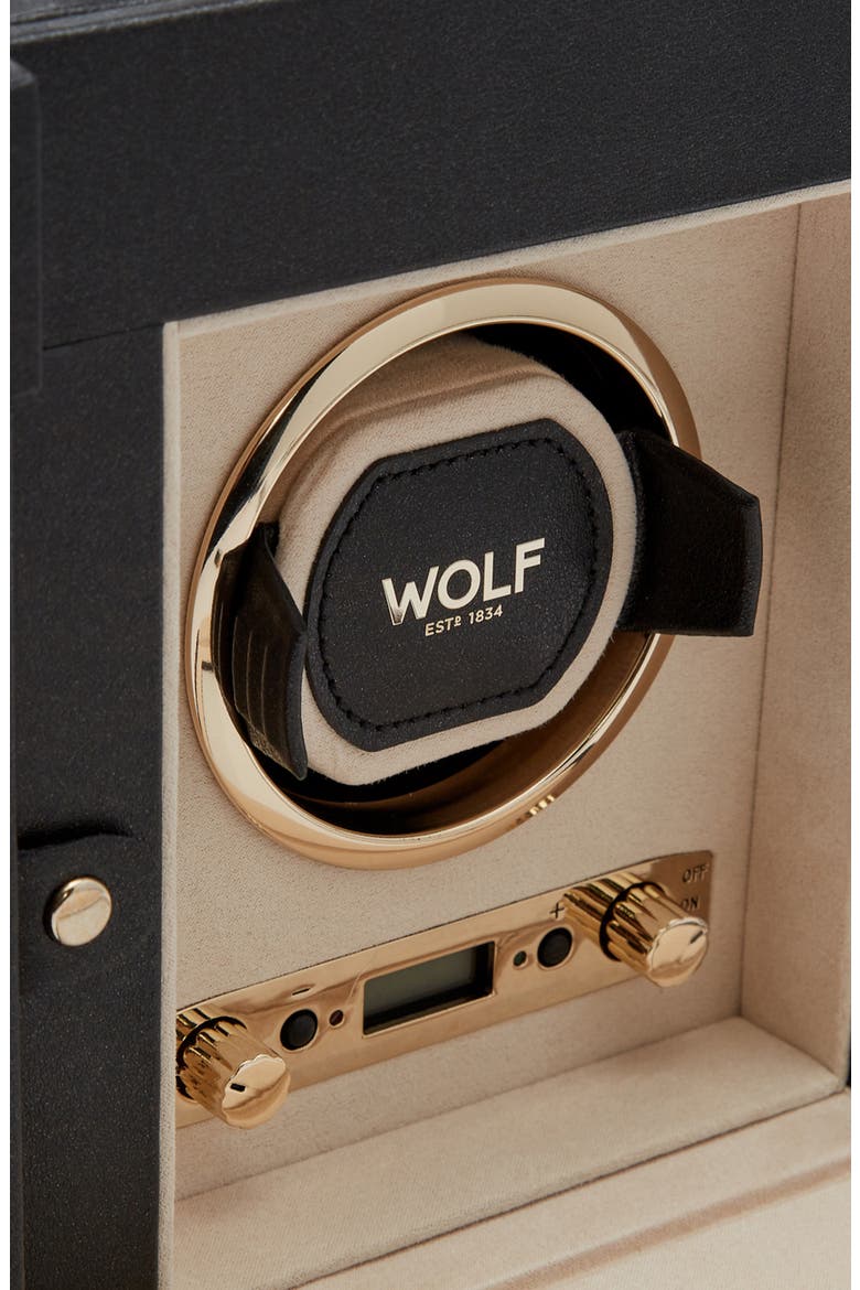 Palermo Single Watch Winder, Alternate, color, BLACK