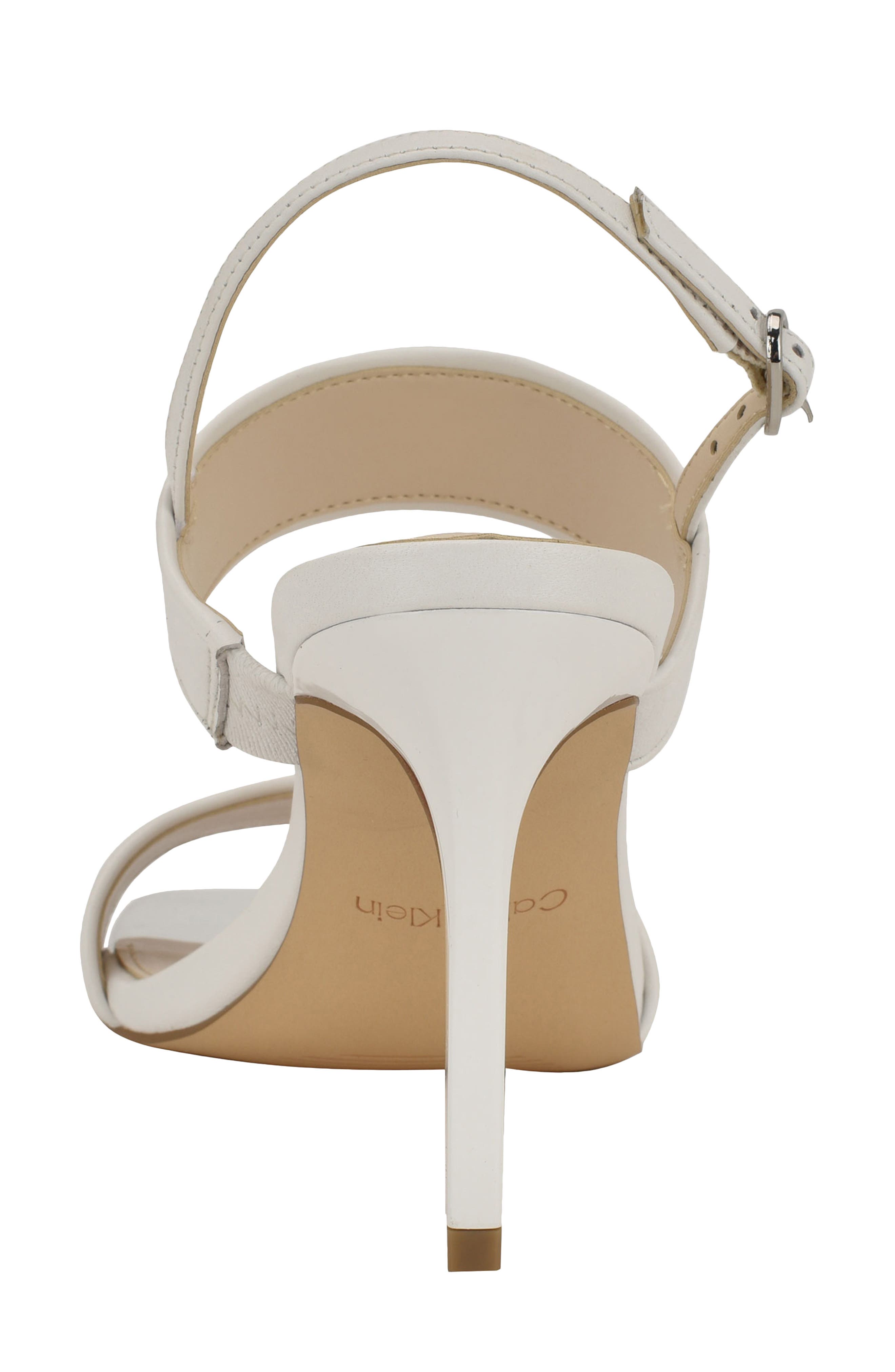 Calvin Klein Amour Slingback Sandal, Alternate, color, White