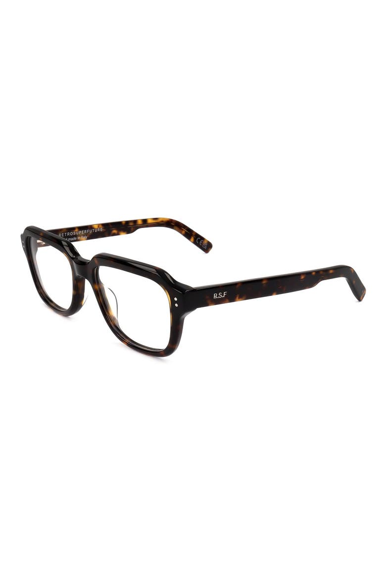 59mm Rectangular Optical Glasses, Alternate, color, TORTOISESHELL