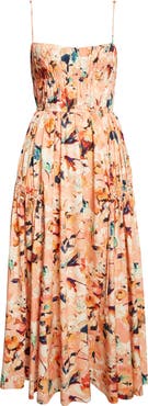 Ulla Johnson Vidri Floral Tiered Cotton Dress