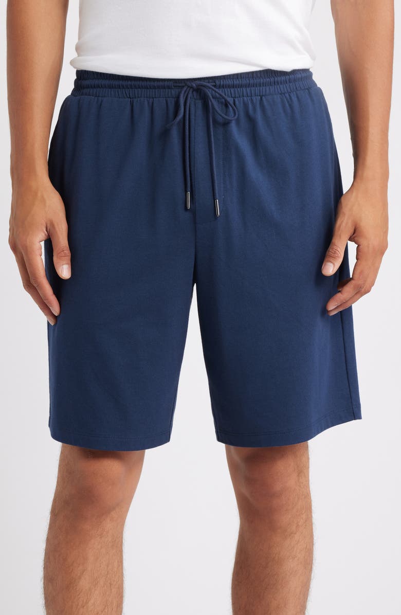 Nordstrom Cotton & Tencel<sup>®</sup> Modal Lounge Shorts, Main, color, Navy Still