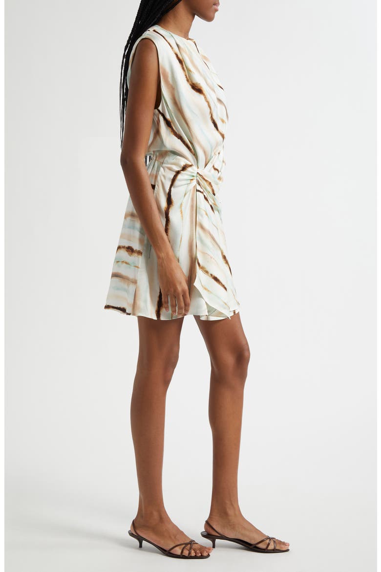 Delia Diagonal Stripe Sleeveless Dress, Alternate, color, MINT MULTI