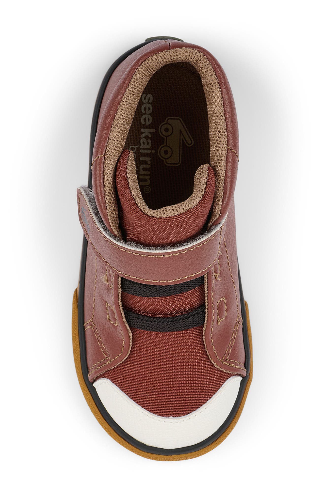 Kids' Drew High Top Sneaker, Alternate, color, BROWN
