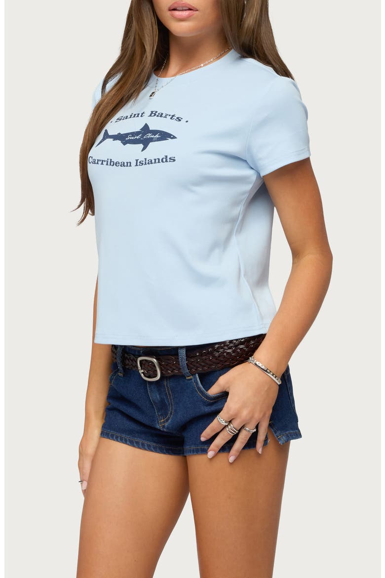 Surf Club Stretch Cotton Graphic T-Shirt, Alternate, color, BLUE