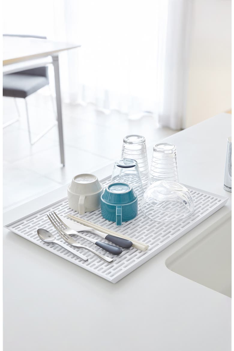 Dish Drainer Tray, Alternate, color, WHITE