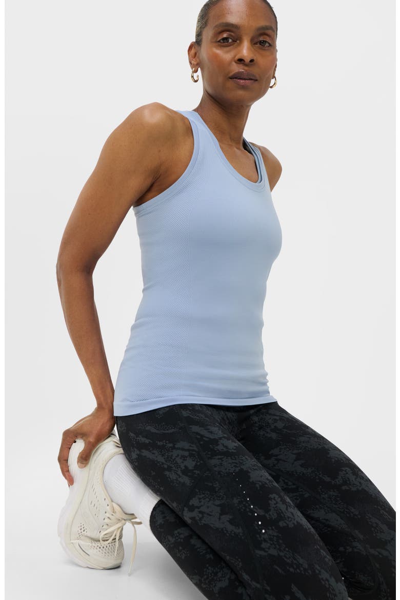 Athlete Seamless Performance Tank, Alternate, color, LAGUNA BLUE