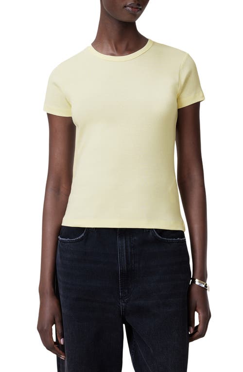 Allsaints Stevie Cotton T-shirt In Yellow