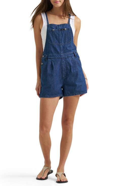 Nonstretch Denim Romper