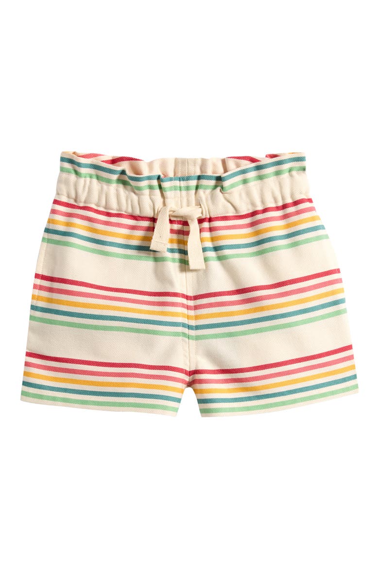 Kids' Cream Rainbow Organic Cotton Twill Shorts, Main, color, MULTI