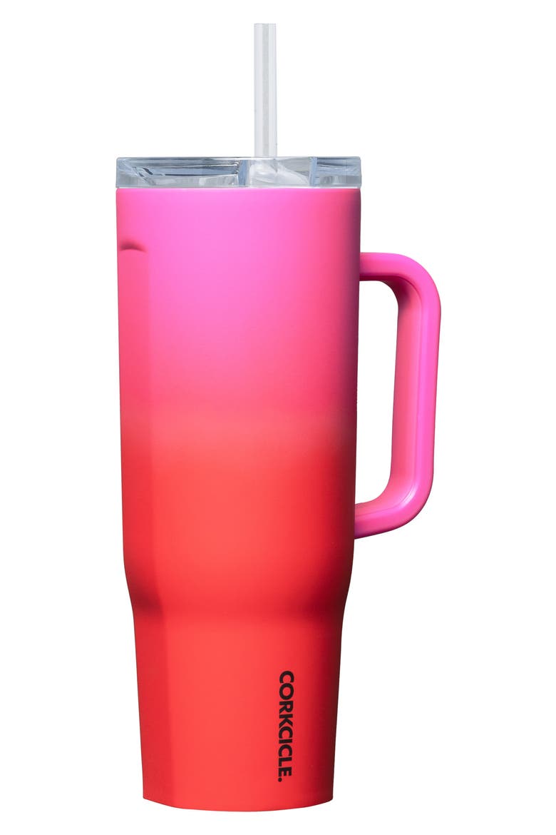 Cruiser 40-Ounce Insulated Tumbler with Handle, Alternate, color, SANGRIA