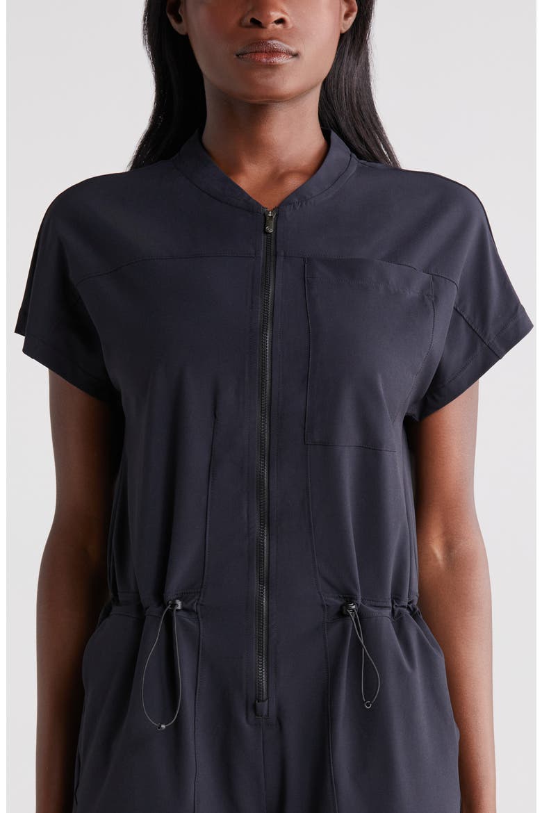 In Flight Cargo Jumpsuit, Alternate, color, BLACK