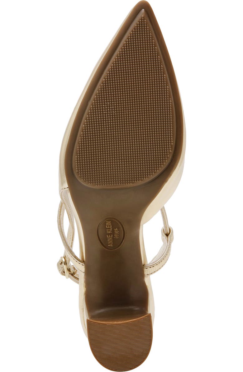 Anne Klein Bliss Pointed Toe Pump, Alternate, color, Light Gold