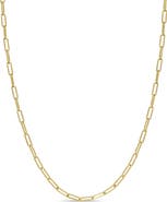 Zoë Chicco Small Paper Clip Chain Necklace