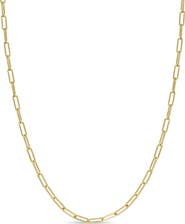 Zoë Chicco Small Paper Clip Chain Necklace