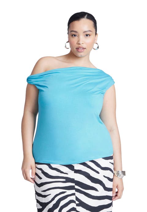 Asym Twist Sleeve Top (Plus)