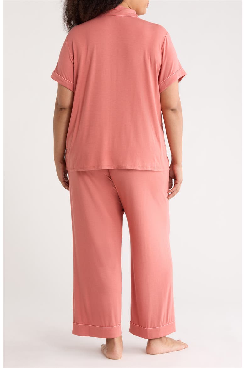 Moonlight Eco Crop Pajamas, Alternate, color, PINK CEDAR