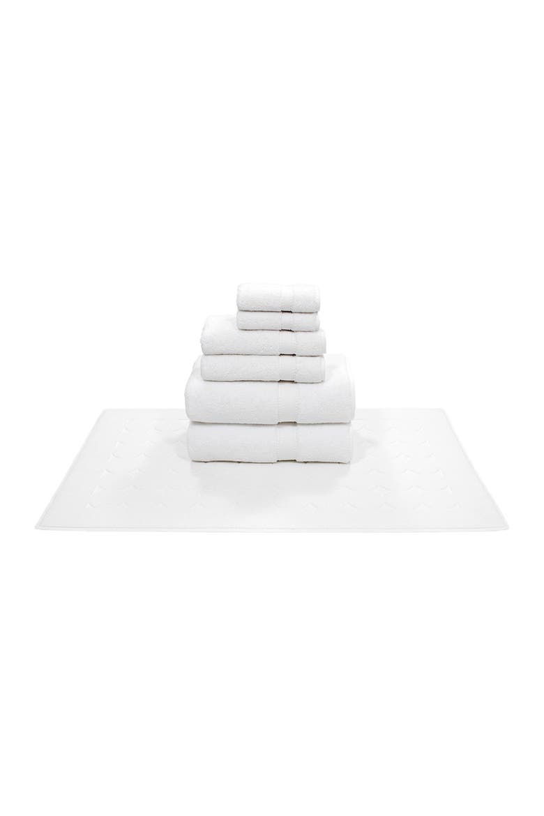 Sinemis Terry 7-Piece Towel Set - White, Main, color, WHITE