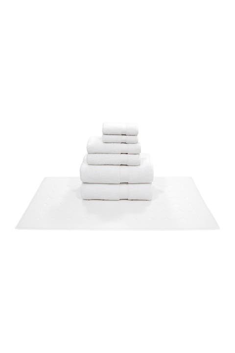 Sinemis Terry 7-Piece Towel Set - White