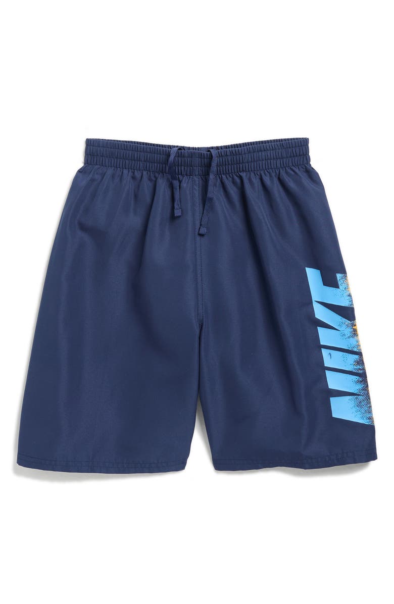 Nike Kids' 7-Inch Volley Swim Trunks, Main, color, Midnight Navy