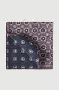 Brunello Cucinelli Silk pocket square with medallion design