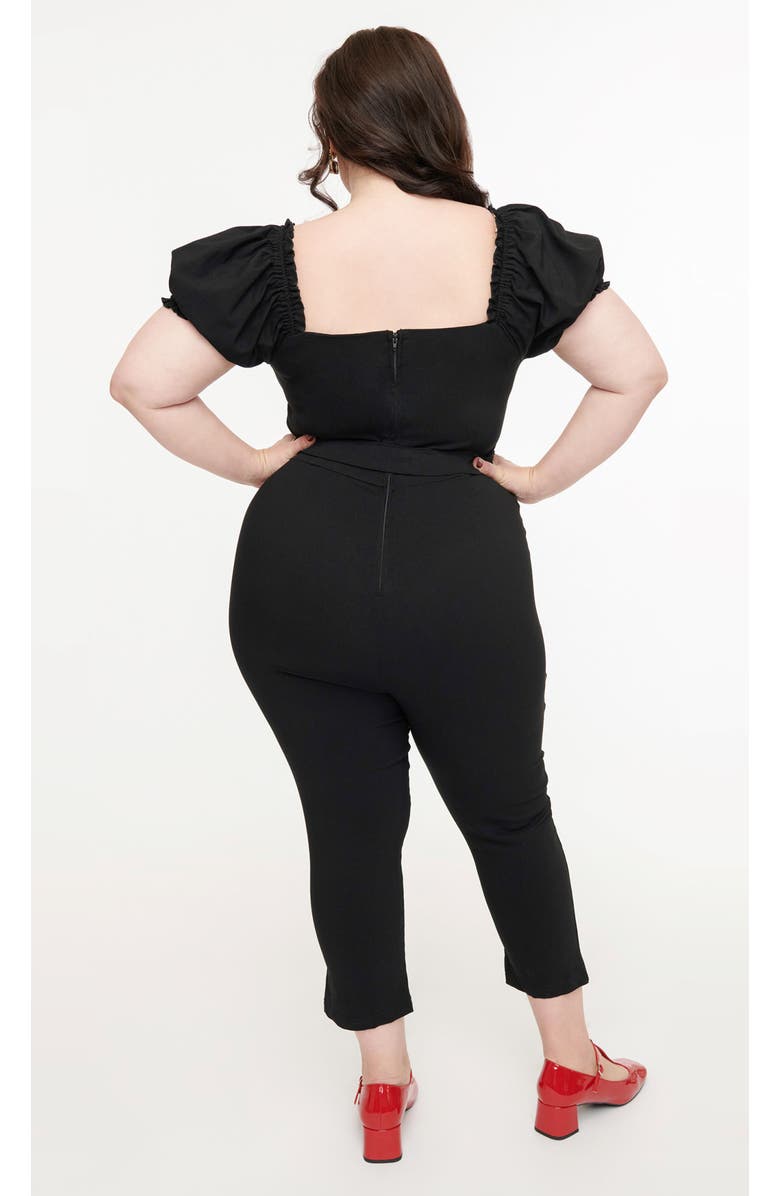 Unique Vintage Plus Size Belted Jumpsuit, Alternate, color, 