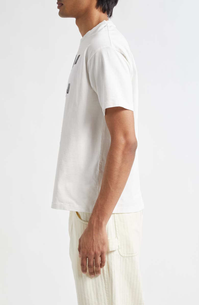 Bode Rebus Embroidered T-Shirt, Alternate, color, Cream