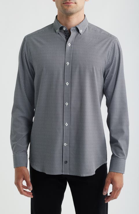 XC+™ Performance Game Day Gingham Button-Up Shirt