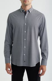 Johnston & Murphy XC+™ Performance Game Day Gingham Button-Up Shirt