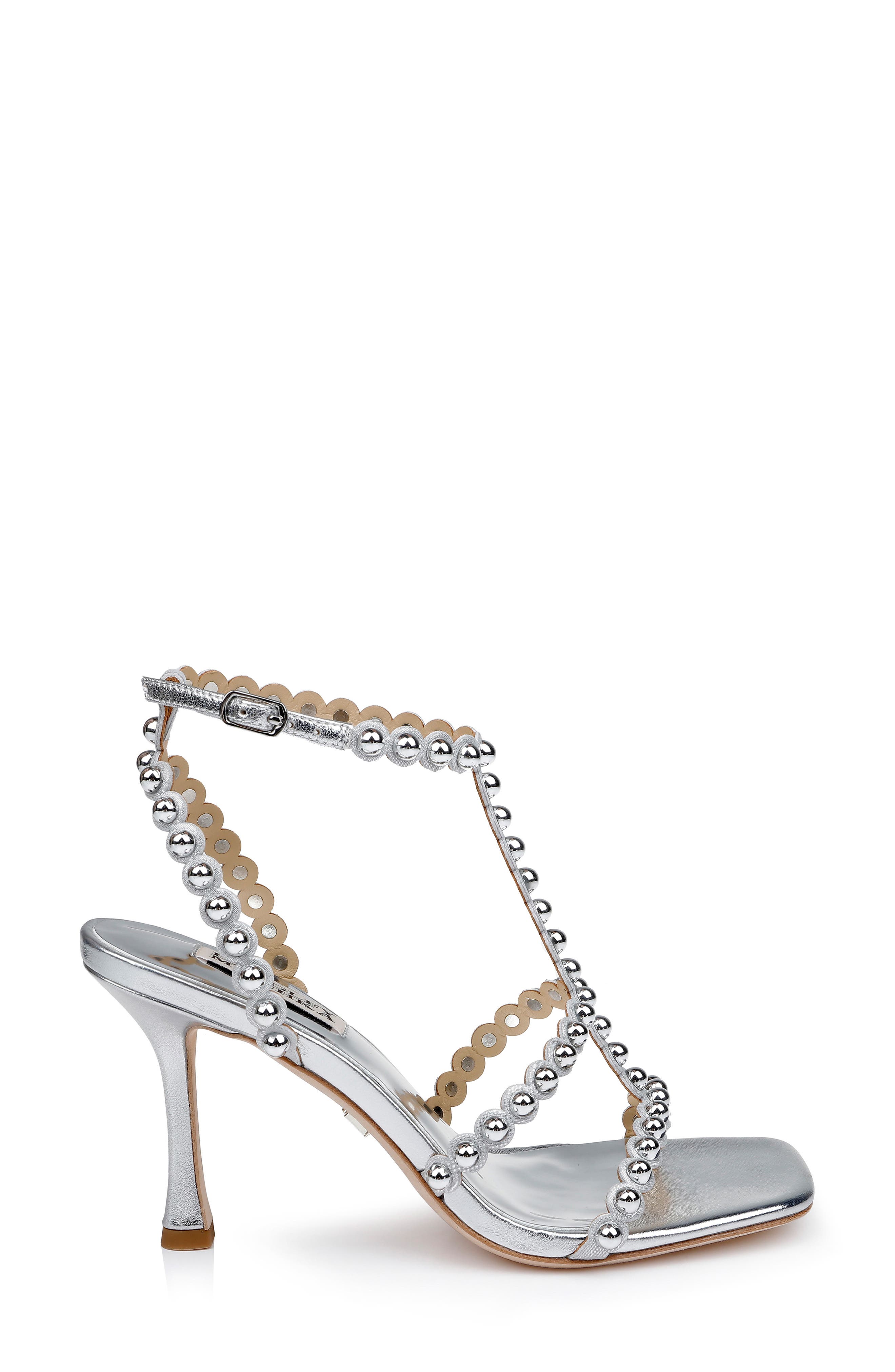 Camilia Square Toe Sandal, Alternate, color, SILVER