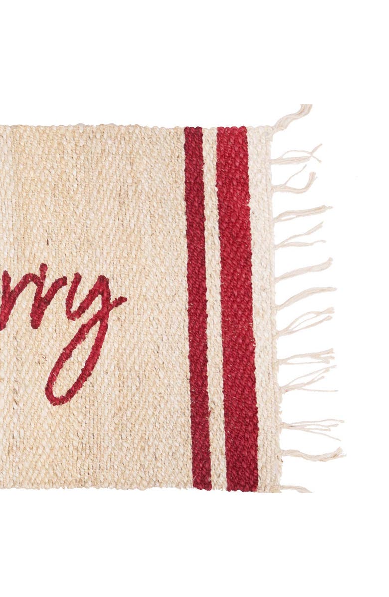 carol & frank Merry Jute Rug, Alternate, color, Red