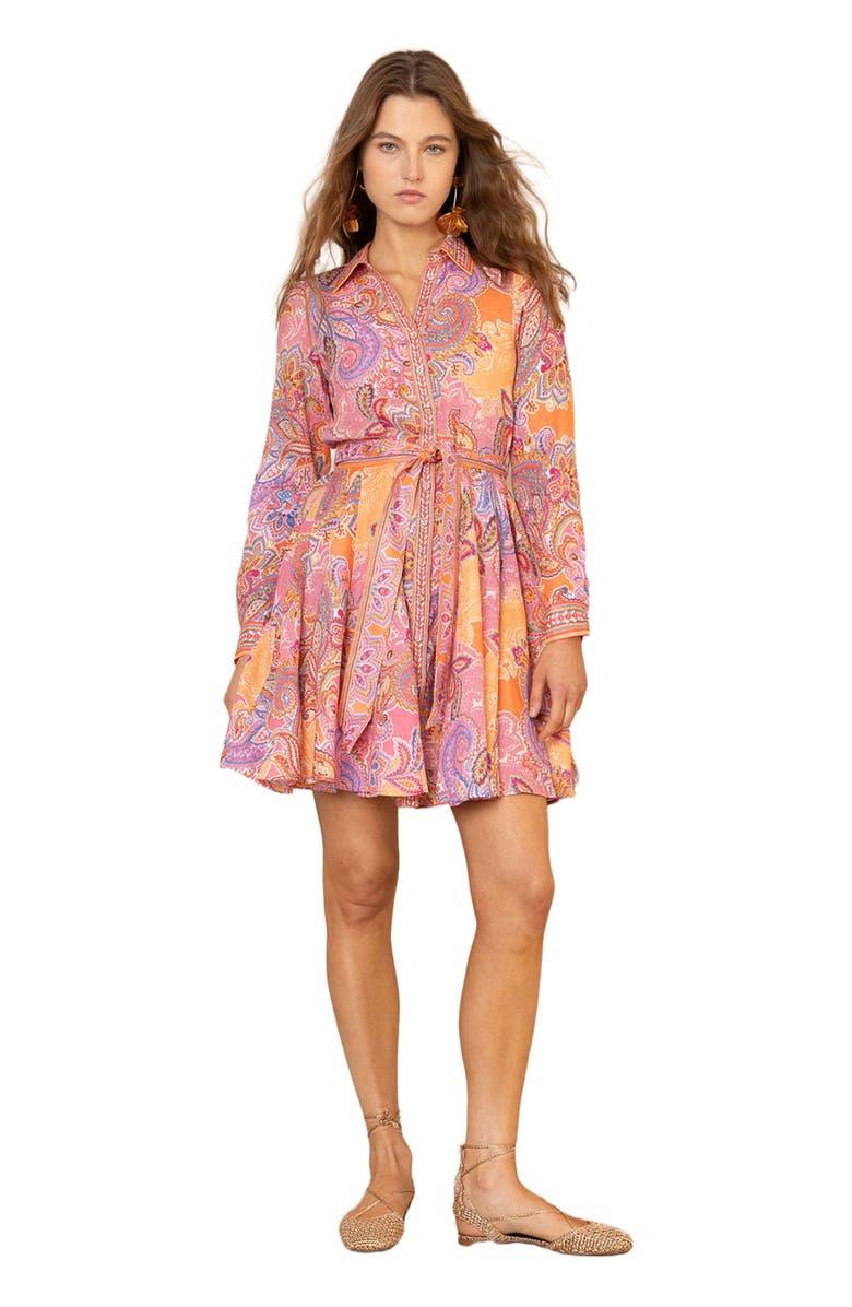 Halebob Clementine Linen Dress, Alternate, color, 